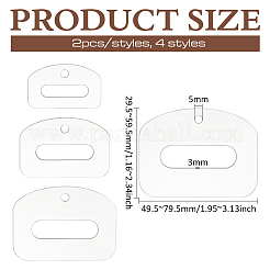 Шаблоны для стежки акриловых канавочных поясов DIY-BC0013-99