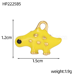 Подвески из нержавеющей стали 304 с эмалью&nbsp;STAS-OY002-77G
