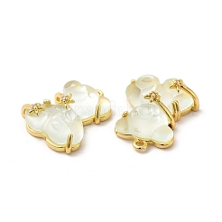 Подвески со стразами из прозрачной смолы&nbsp;LS-KK-H438-04G-05