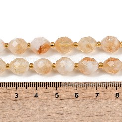 Природный желтый кварц нитей бисера G-N342-149I-22