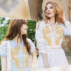 2 шт. 3d цветок полиэстер вышивка кружево орнамент аксессуары&nbsp;PATC-GF0001-34