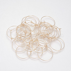 Латунные серьги обруча&nbsp;KK-S327-11KC