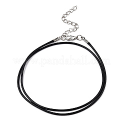 Изготовление плетеного ожерелья из вощеного хлопкового шнура MAK-YWC0001-01P-M2