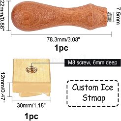 3 шт. 3-х стильная золотая латунная штамповочная головка DIY-OC0007-83