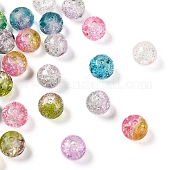 210~250шт 10 стиля окрашенные распылением хрустящие стеклянные бусины CCG-YW0001-06