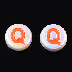 Акриловые бусины с УФ-эмалью&nbsp;PACR-N015-01G