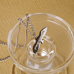 Кулон из нержавеющей стали в стиле хип-хоп с орлом и надписью «Свобода» с кубинской цепочкой для унисекс QF9023-2