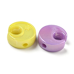 Переливающиеся акриловые бусины с УФ-покрытием&nbsp;OACR-G039-05