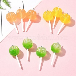 9 шт. 3-х цветные подвески из полупрозрачной смолы&nbsp;FIND-FS0002-90