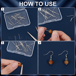 30 шт. шт. 925 булавки с шарообразной головкой из стерлингового серебра&nbsp;STER-BC0003-77