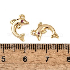 Латунные микропаве прозрачные кубические циркониевые подвески KK-B137-01G