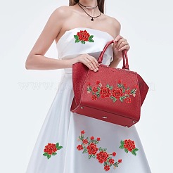 Цветочная вышивка из ткани из полиэстера с утюгом на заплатках&nbsp;PATC-GA0001-53