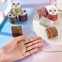 8 рулон двухцветного сегментно окрашенного нейлонового металлического шнура&nbsp;NWIR-TA0001-28B