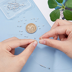 100 шт. Латунные дистанционные бусины&nbsp;KK-FI0001-02A-S