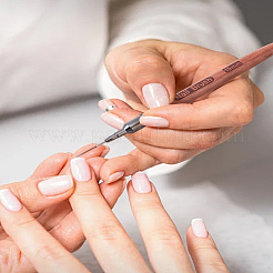 3 шт. 3 стиля сандалового дерева с латунной ручкой-кисточкой для ногтей&nbsp;MRMJ-LP0001-56