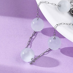 Браслеты-цепочки из нержавеющей стали 304 BJEW-C094-01P-06