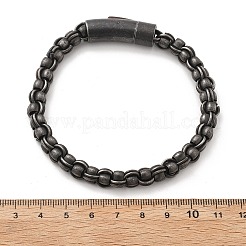 Браслеты из нержавеющей стали 304 с цепочкой для женщин и мужчин BJEW-A031-04C-AS