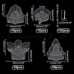 Пластиковые чашки для свечей смешанной формы AJEW-PH0017-78