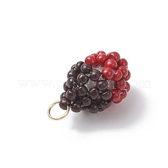 Подвески в виде желудей из стеклянных бусин&nbsp;PALLOY-MZ00957-02