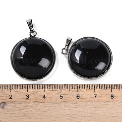 Натуральное обсидиановое древо жизни с подвесками в виде совы&nbsp;G-L524-15AS-10