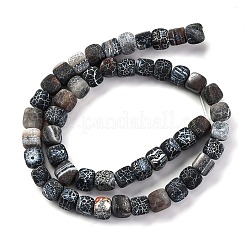 Естественные выветрившиеся агатовые бусины G-G177-E19-04