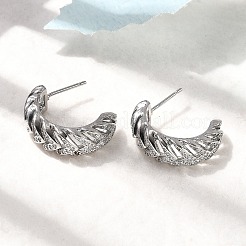 Серьги-гвоздики из циркония EJEW-P322-08P