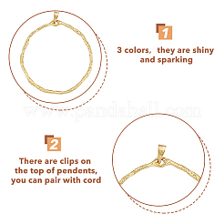 18 шт. 3 цвета кольца латунные большие подвески&nbsp;KK-FH0005-15