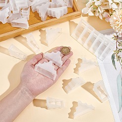 60 шт. 6 стиля треугольные пластиковые мебельные уголки AJEW-BC0007-84B