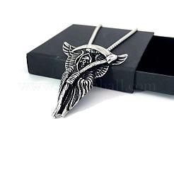 Винтажные готические ожерелья из нержавеющей стали в стиле панк с изображением жнеца ZQ5400