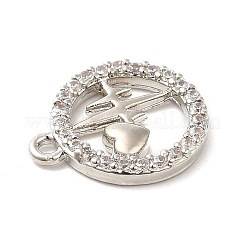 Латунные микро проложить кубического циркония подвески&nbsp;KK-Q772-02P