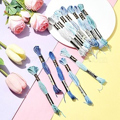 12 моток 12 цвета 6-слойная полиэфирная мулине для вышивания&nbsp;OCOR-FS0001-01A-01