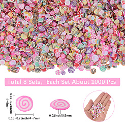 8 пакетик кабошонов из пвх&nbsp;MRMJ-SC0001-43