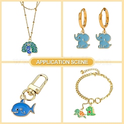 30шт 6 стиля подвески из сплава с эмалью&nbsp;ENAM-CJ0004-26