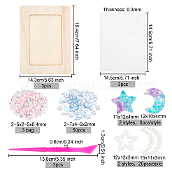 Набор для самостоятельного изготовления фоторамки с луной и звездами из пайеток&nbsp;DIY-OC0010-20