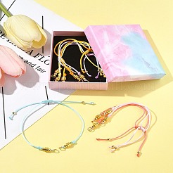 6шт 6-цветный нейлоновый плетеный шнур для изготовления браслета AJEW-FZ00009