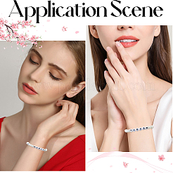 1400 шт. 8 стиля акриловые бусины с горизонтальными отверстиями&nbsp;SACR-PA0001-10