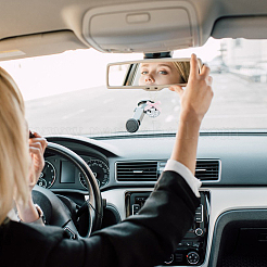 2 шт. 2-цветный стеклянный шар и пластиковый искусственный жемчуг подвеска украшение&nbsp;HJEW-DC0001-22