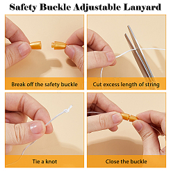 3шт силиконовая ромашка и шнурок из нейлоновой нити HJEW-FH00108