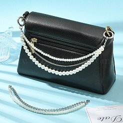 4 шт. 4 стиля цепочек из цинкового сплава и АБС-пластика с жемчугом&nbsp;FIND-CJ0004-48