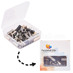 Аглеты из сплава для шнурков PALLOY-PH0013-40-WH