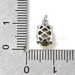 Овальная латунь со стеклянными подвесками KK-G525-08P