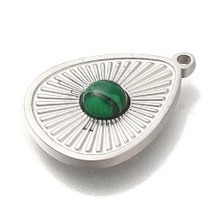 Синтетического малахита подвески&nbsp;STAS-P371-004P