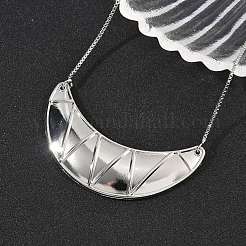 Латунный большой рог подвеска коробка цепи ожерелья NJEW-L068-01P