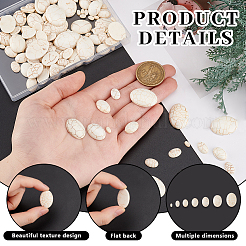 160 шт. 7 размера синтетических бирюзовых кабошонов&nbsp;G-PH0002-69B