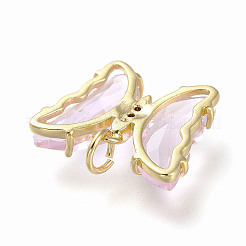 Кулон из латуни с прозрачным кубическим цирконием&nbsp;ZIRC-P079-B02-11