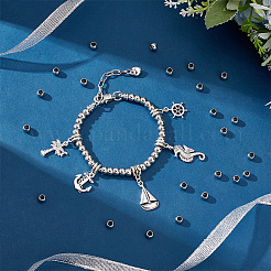 200 шт. бусины из нержавеющей стали марки 304 STAS-PH0005-30