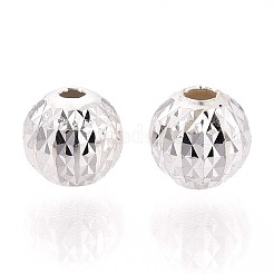 925 текстурированная бусина из стерлингового серебра STER-T008-44S-02