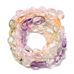 Нити бусин из натурального пренита G-L610-B14-01