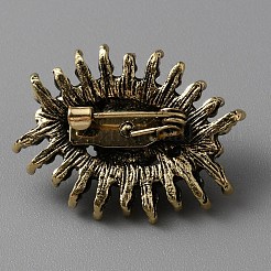 Пластиковая жемчужная брошь глаз со стеклянным бисером JEWB-WH0023-56