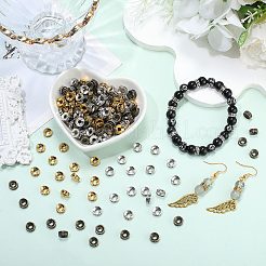 300шт 3 цвета бусины-распорки тибетского стиля&nbsp;TIBEB-PA0001-08